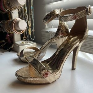 Gold heels